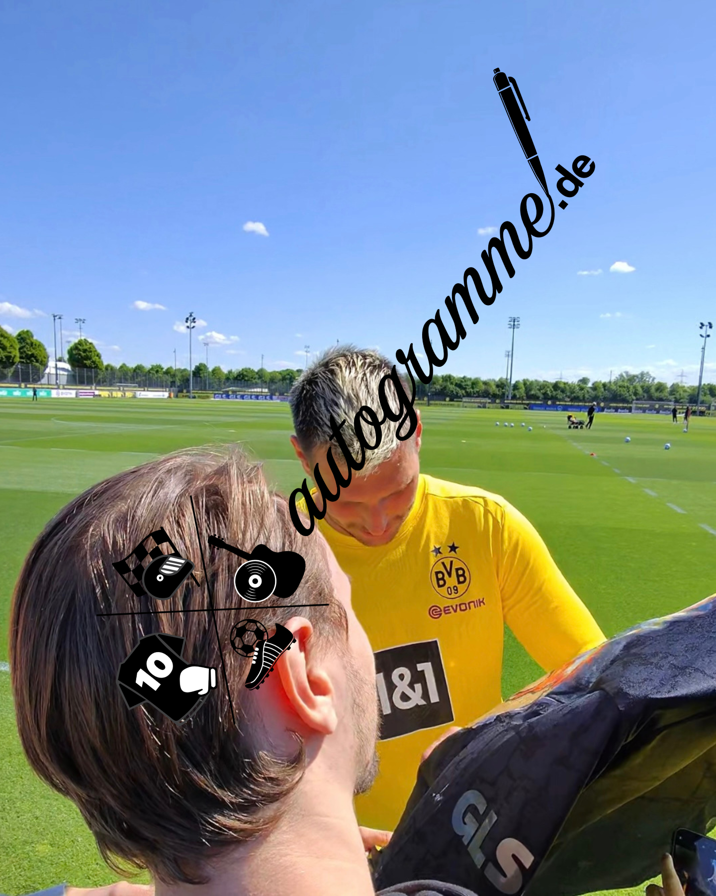 Borussia Dortmund Trikot Portrait Niklas Süle handgemalt und signiert BVB