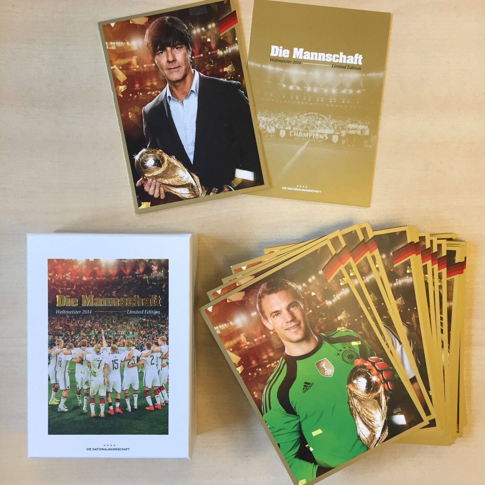 Limited, limited edition DFB Gold autograph cards 27 pieces in original packaging
