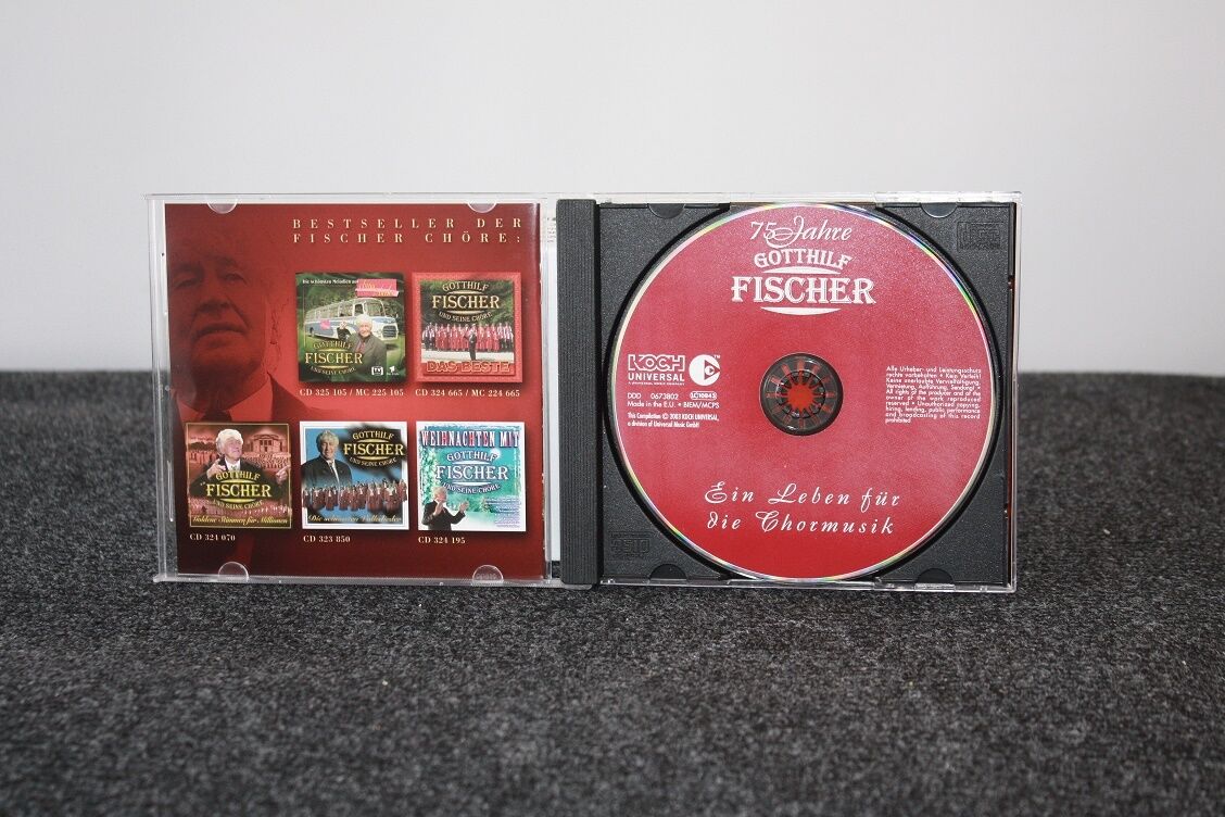 CD, Gotthilf Fischer signiert, 75 Jahre, Jubiläumsausgabe, Autogramm, Musik