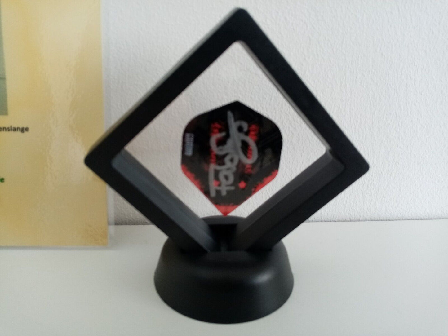 Dartflight Fabian Schmutzler signiert Darts COA Neu Flight