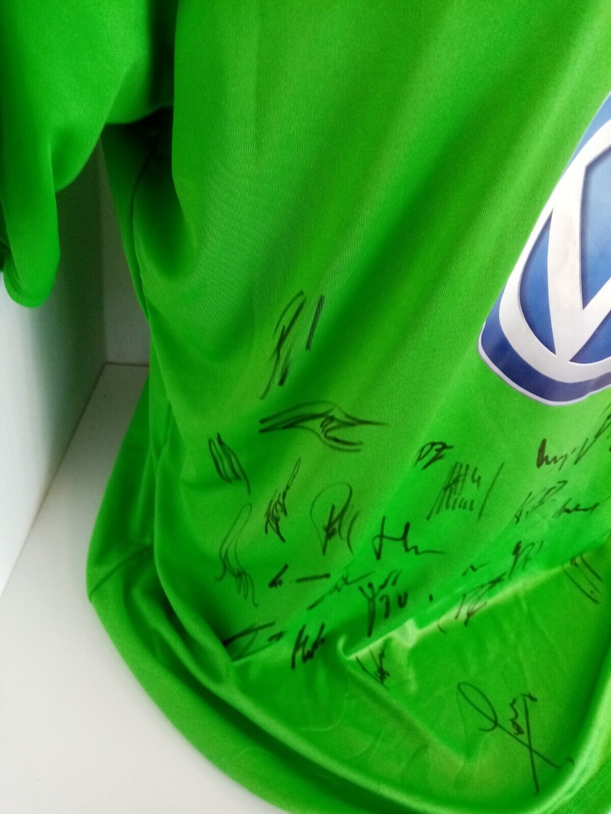 VFL Wolfsburg Trikot 2012/2013 Teamsigniert Wölfe Autogramm Adidas Bundesliga XL