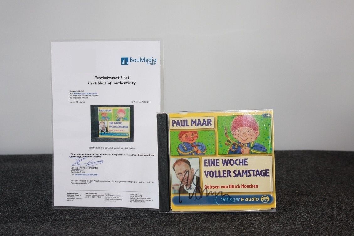 CD, Ulrich Noethen signed, a week full of Saturdays, film, television, Sams