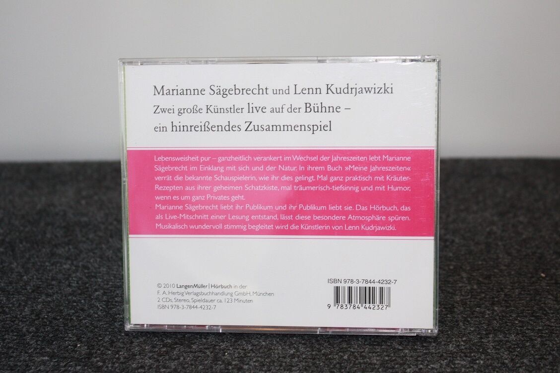 CD, Marianne Säbrecht signed, my seasons, autograph, film, television