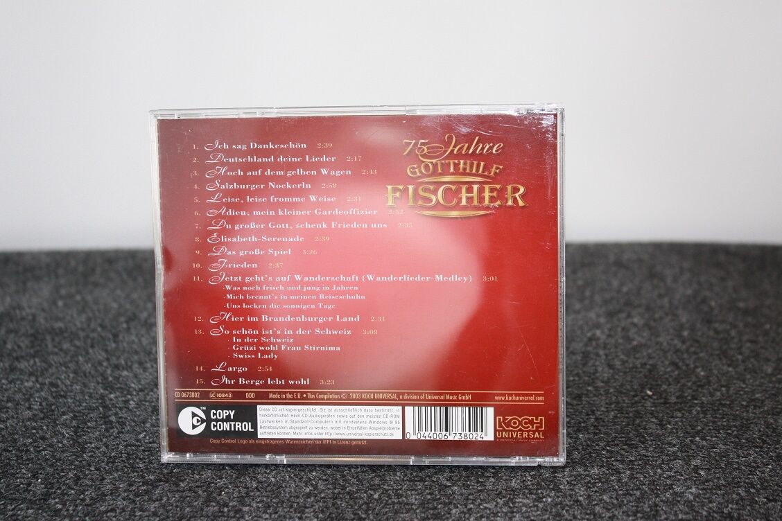 CD, Gotthilf Fischer signiert, 75 Jahre, Jubiläumsausgabe, Autogramm, Musik