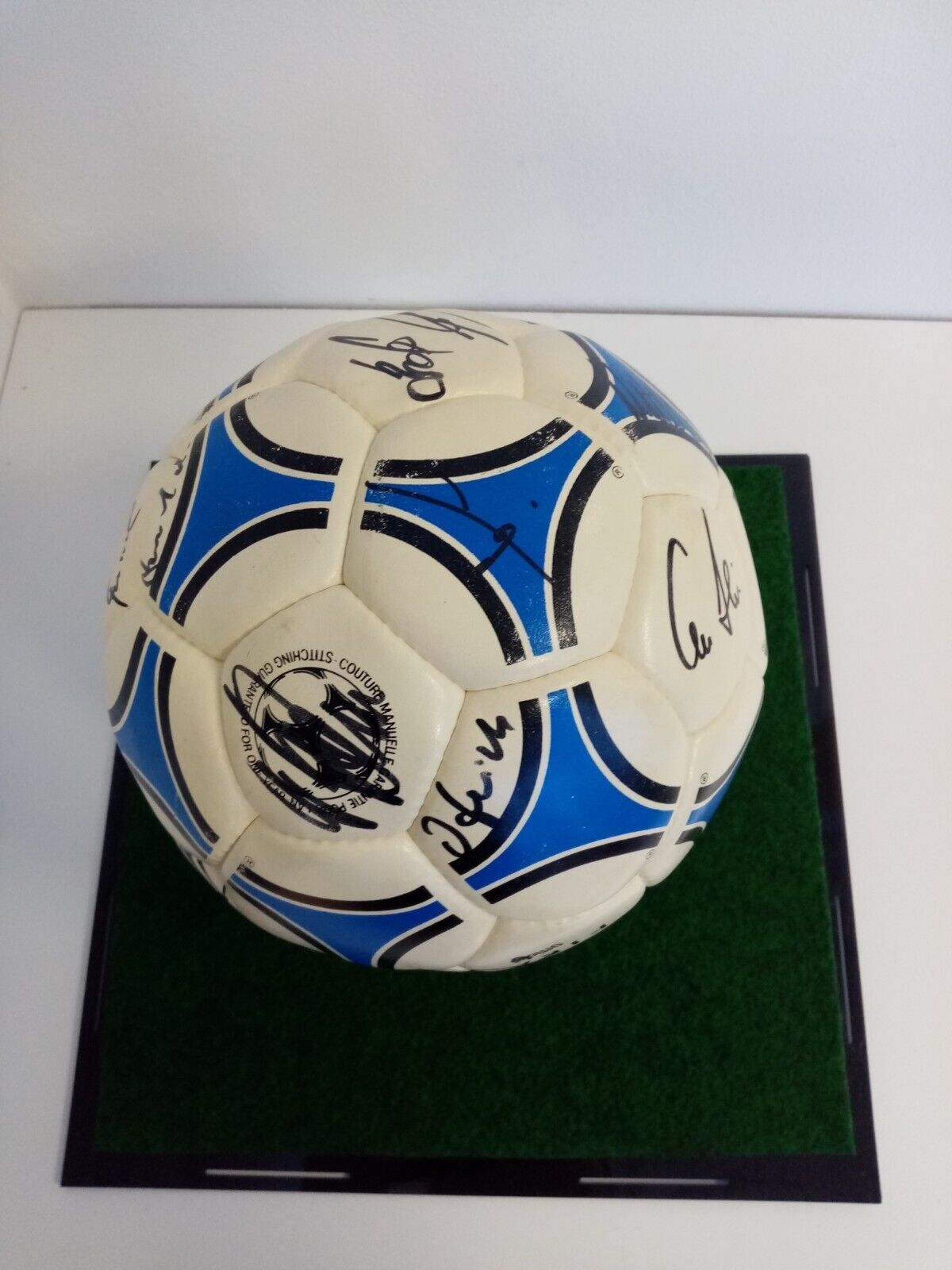 Football team signed World Cup 1990 in showcase dfb signature germany adidas ball