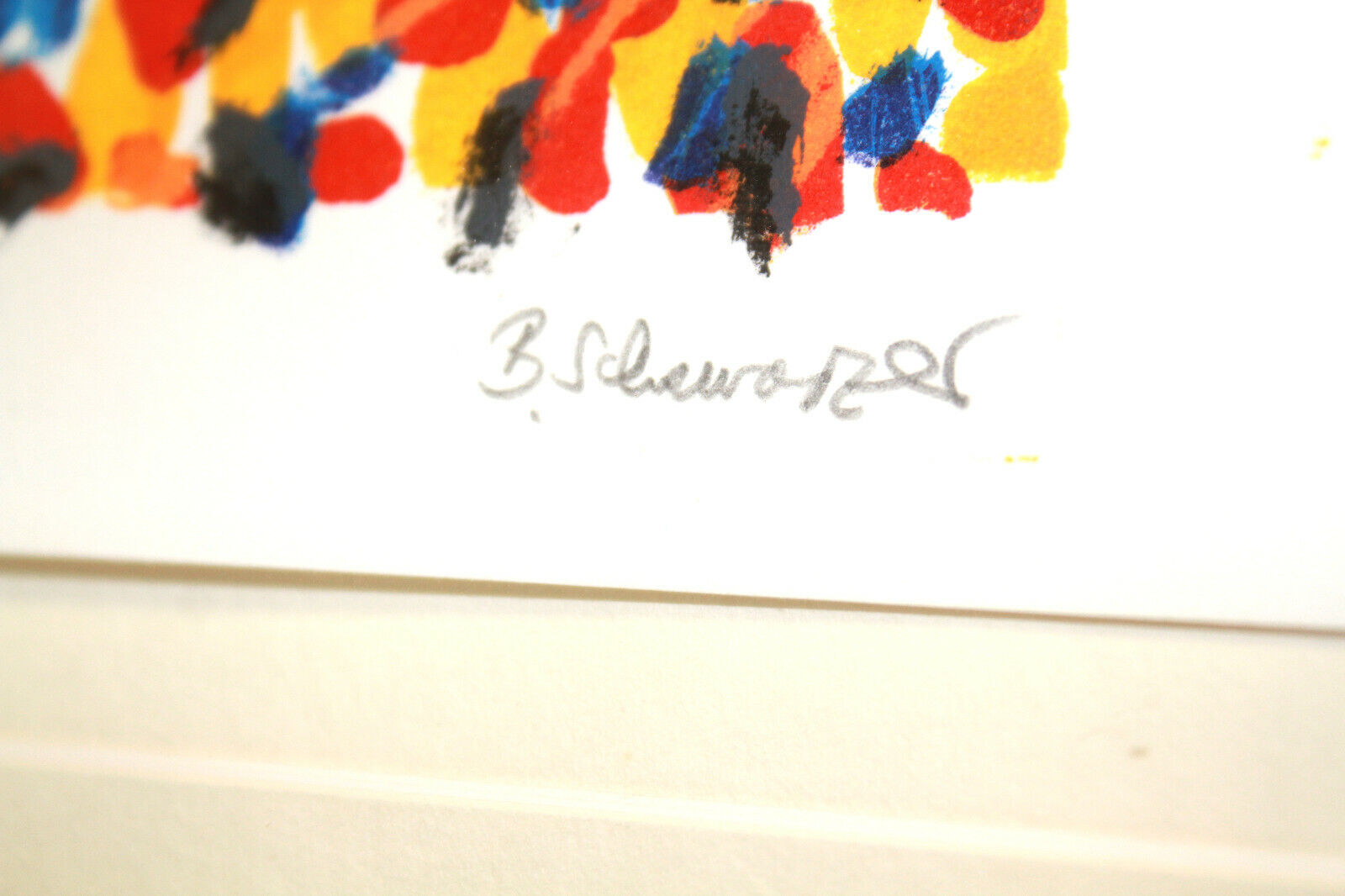 Bernd Schwarzer Original "German-European Picture" No.28 of 100, framed