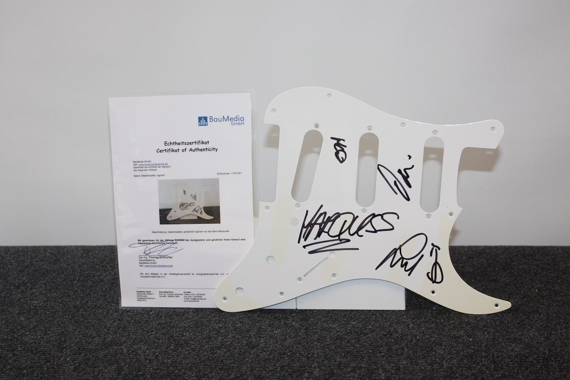 Gitarrenplatte, Marquess signiert, Musik, Autogramm, Neu, Charts, Sammeln, Song