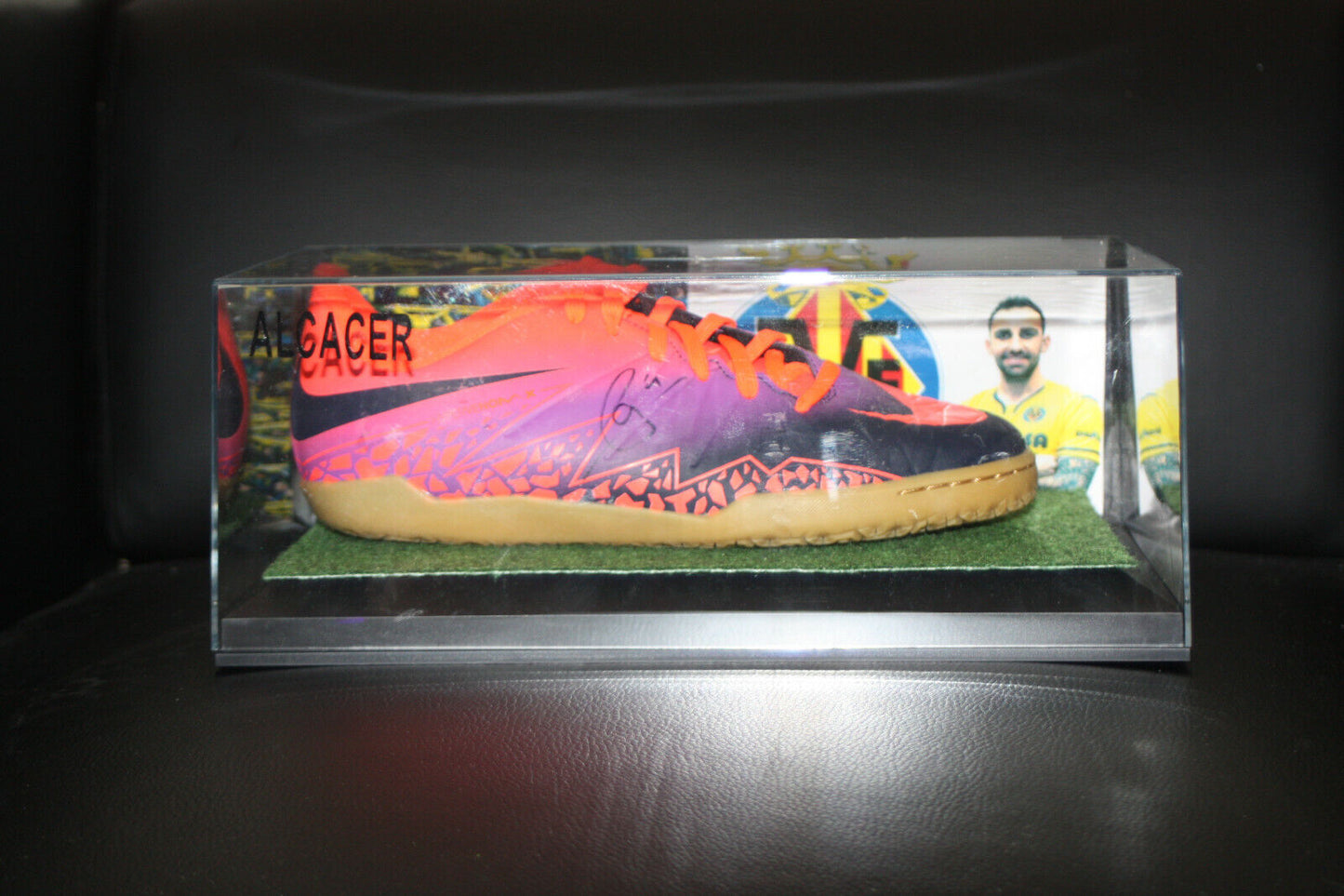 Football shoe Paco Alcacer signed Villarreal Spain La Liga Football Nike NEW