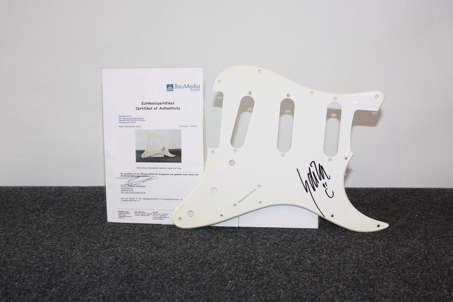 Guitar plate, Edita Abdieski signed, x factor, autograph, new, Edita Shain