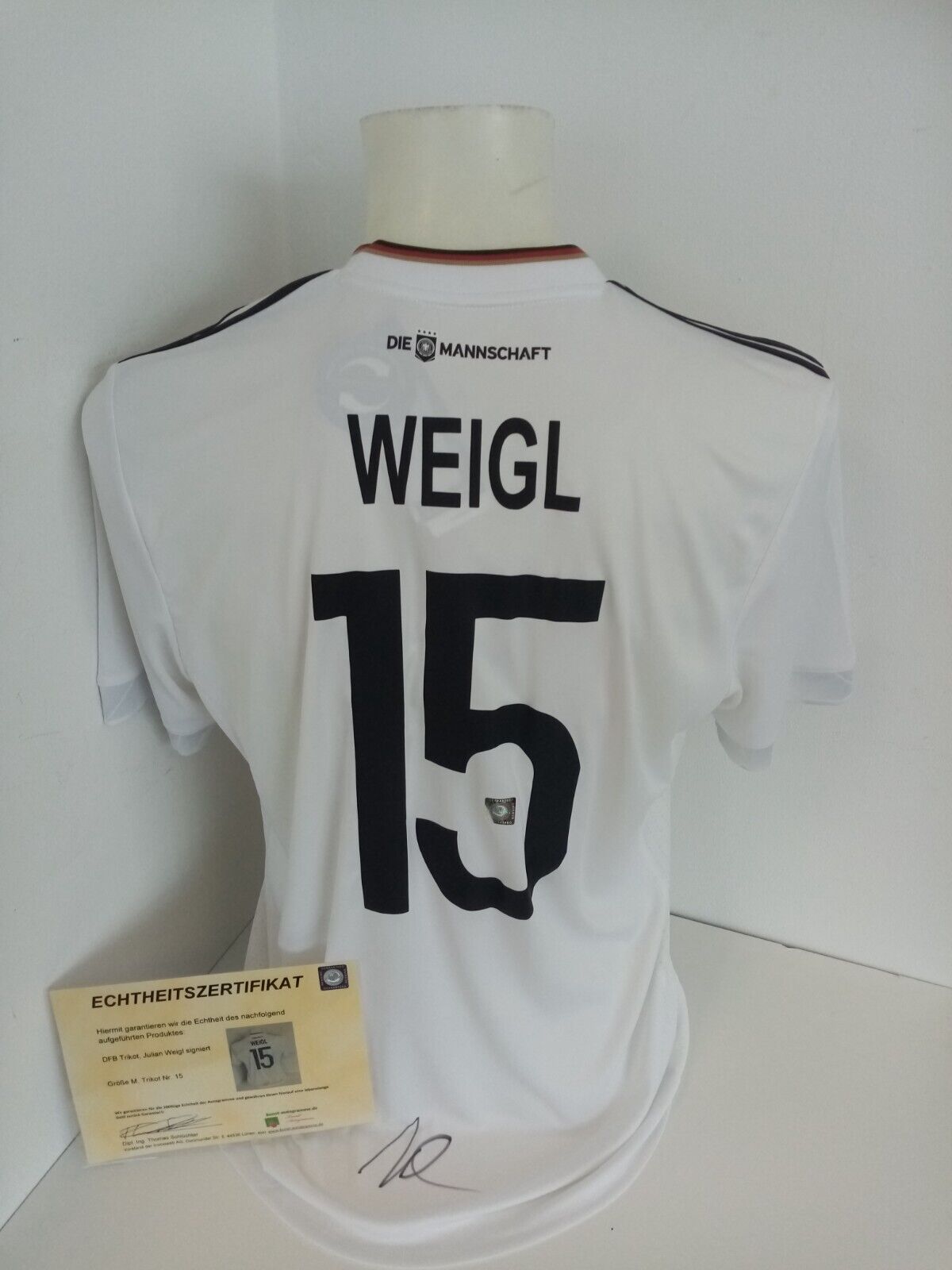 Germany jersey Julian Weigl signed DFB world champion autograph new adidas m