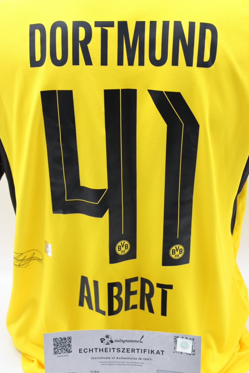 Borussia Dortmund Trikot Mathis Albert signiert Autogramm zertifiziert M