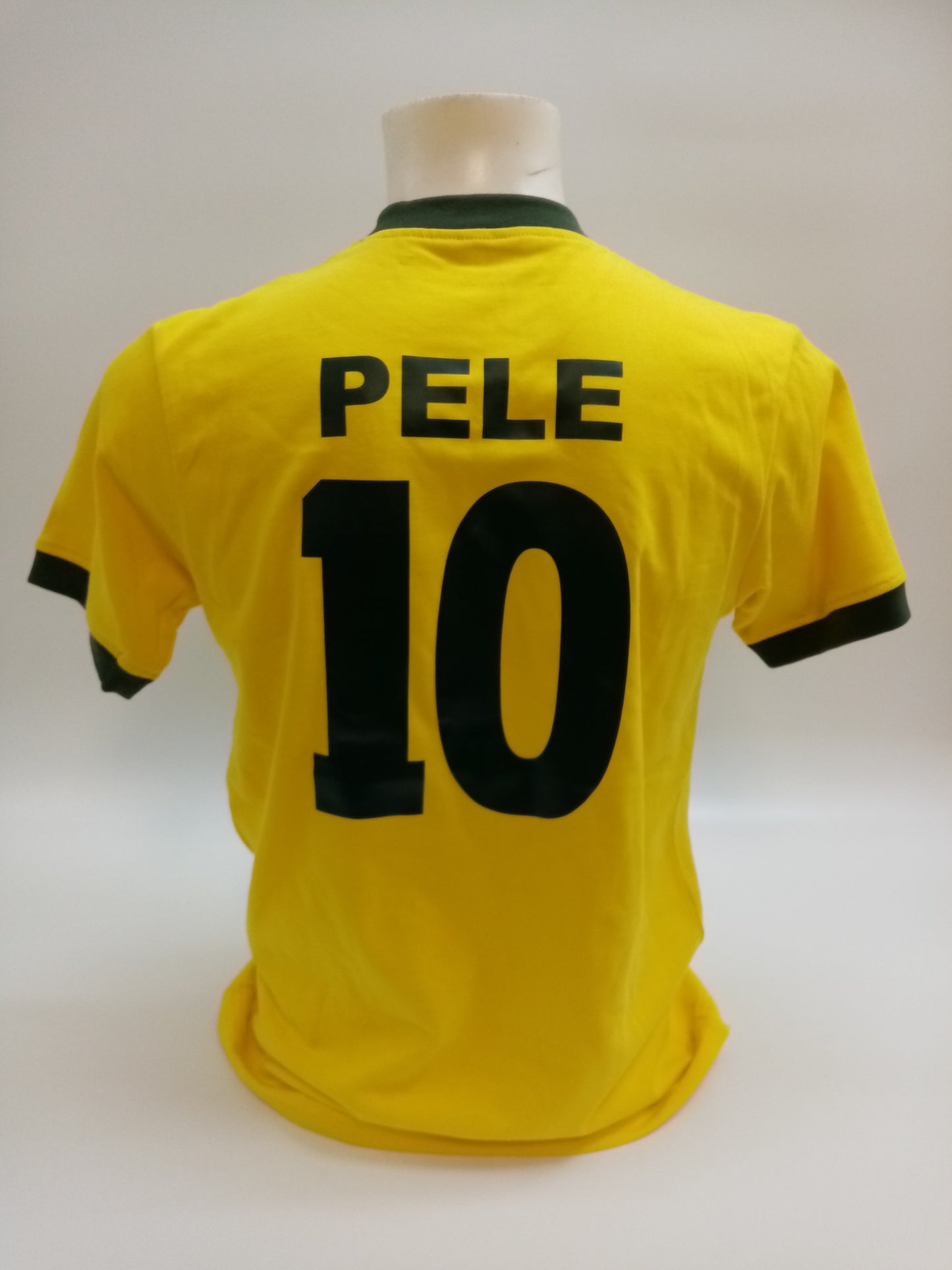 Brasilien Repro Trikot Pele signiert im Rahmen COA Fußball Neu Edson Brasil M