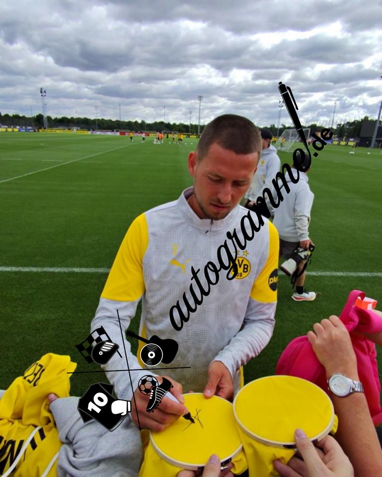 Borussia Dortmund Trainingsshirt Waldemar Anton signiert Puma COA Autogramm L