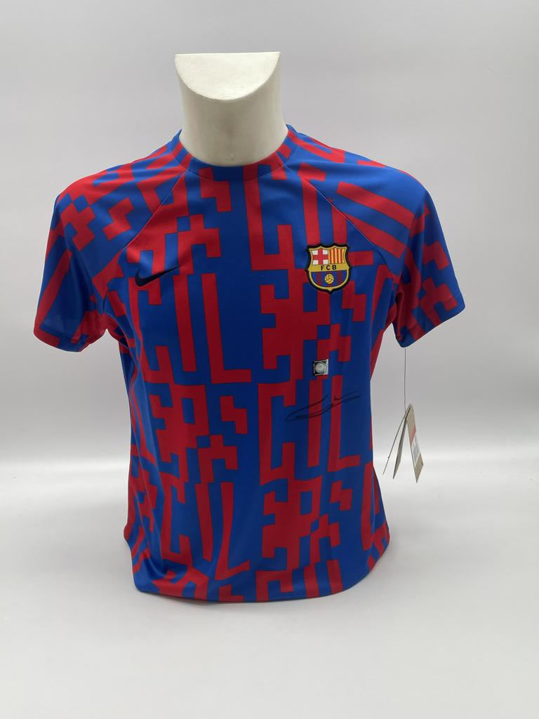 FC Barcelona Women Shirt Gavi Signed Laliga Coa Nike Barca Neu L