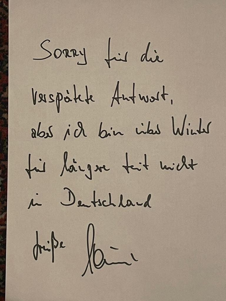 DFB Trikot Portrait Paul Steiner Weltmeister 1990 handgemalt und signiert Adidas M