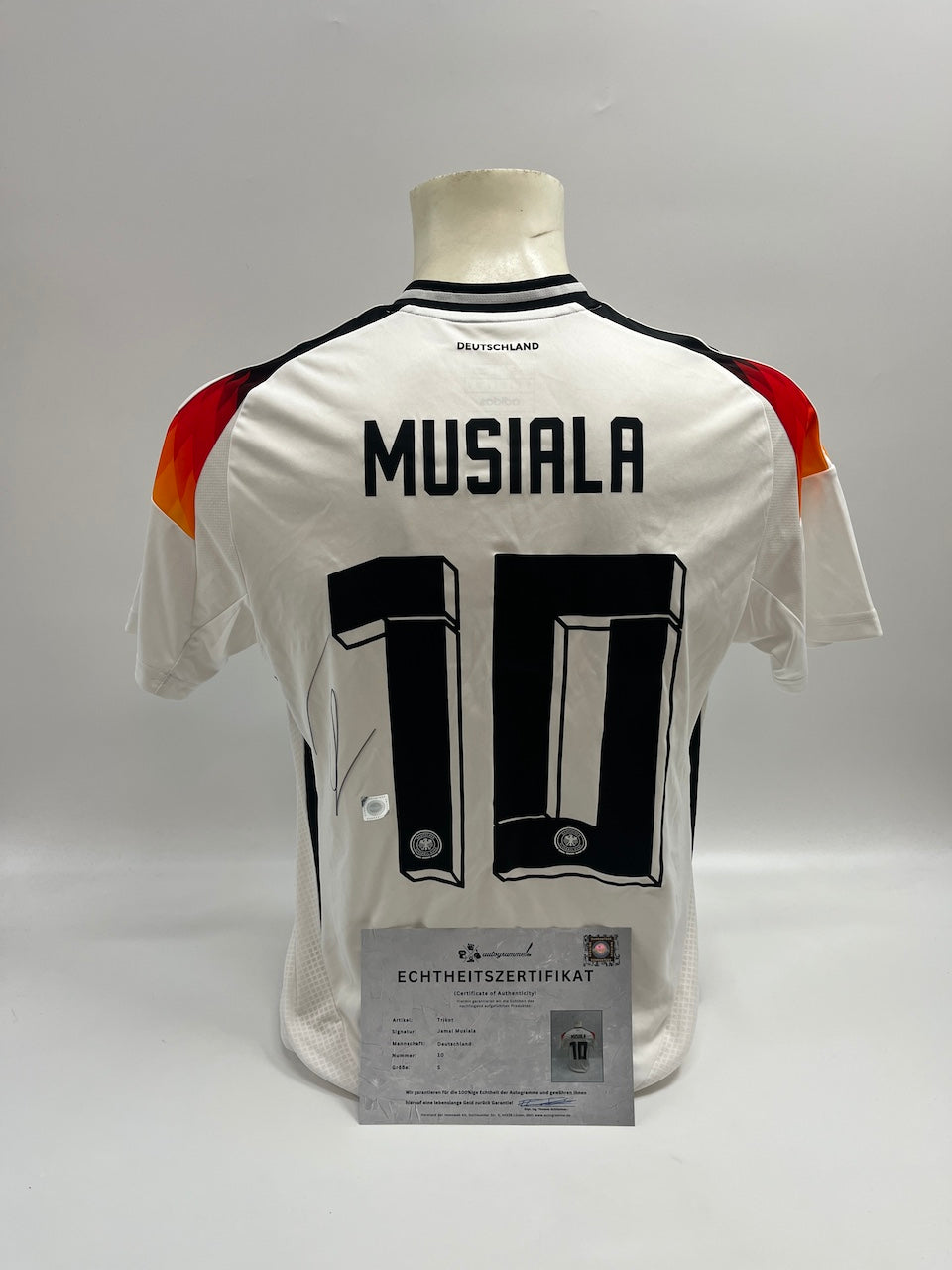 DFB jersey Jamal Musiala signed autograph Adidas COA S
