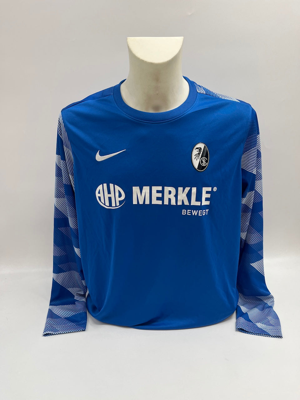 SC Freiburg Torwarttrikot signiert Noah Atubolu Autogramm Nike XL