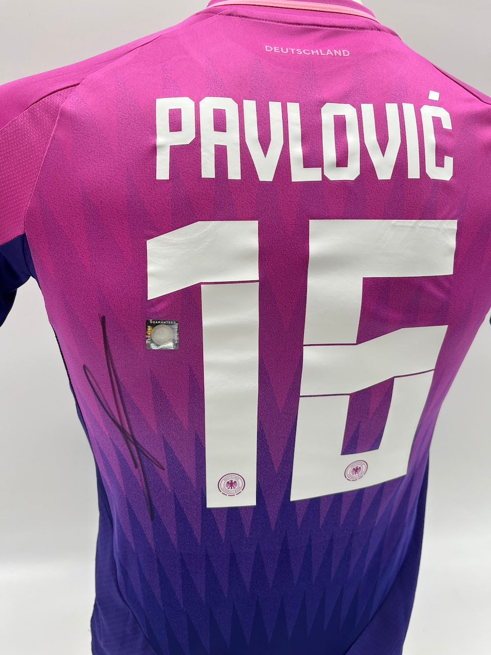 DFB jersey Aleksandar Pavlovic signed Adidas COA Germany Autograph 152