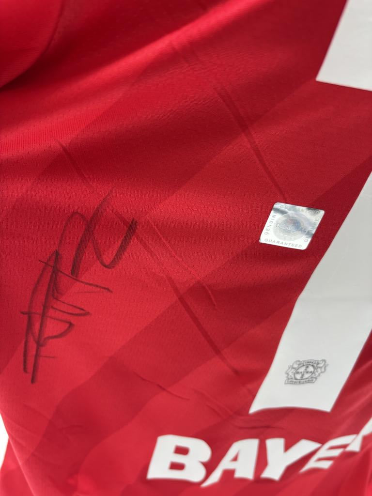 Bayer Leverkusen jersey Florian Wirtz signed autograph bundesliga new m