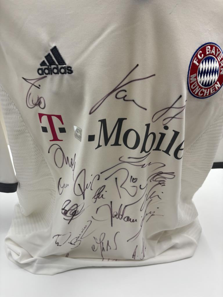 Bayern Munich Trikot 2004/2005 2005/2006 team signed COA adidas XXL