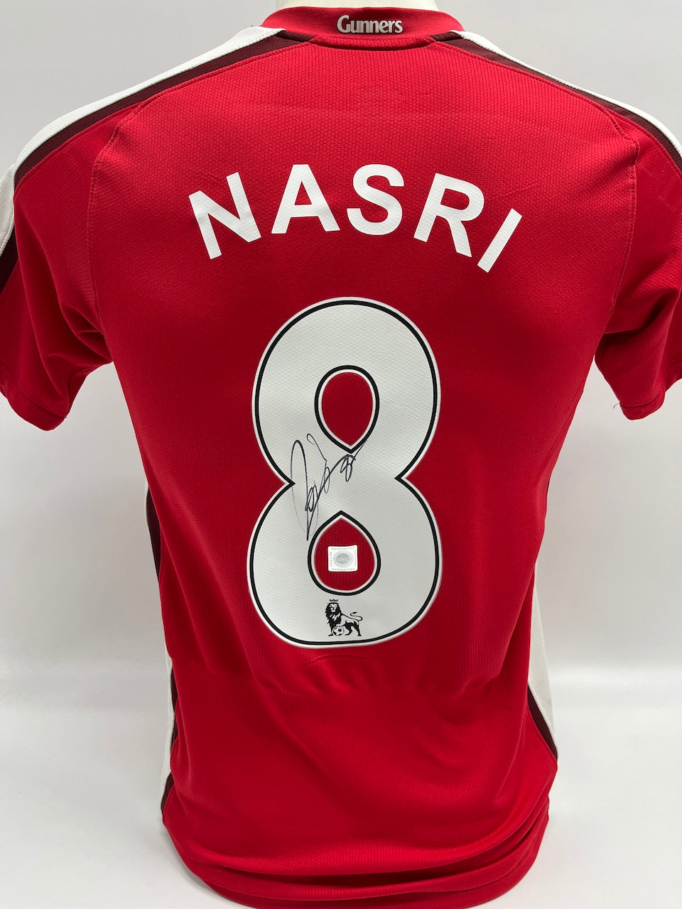FC Arsenal jersey Samir Nasri signed Adidas COA Autograph 152-158