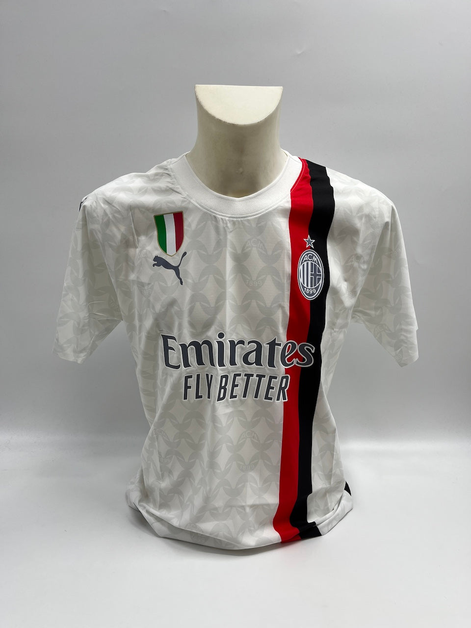 AC Milan Authentic Jersey Franco Baresi Signed Autograph Puma COA M