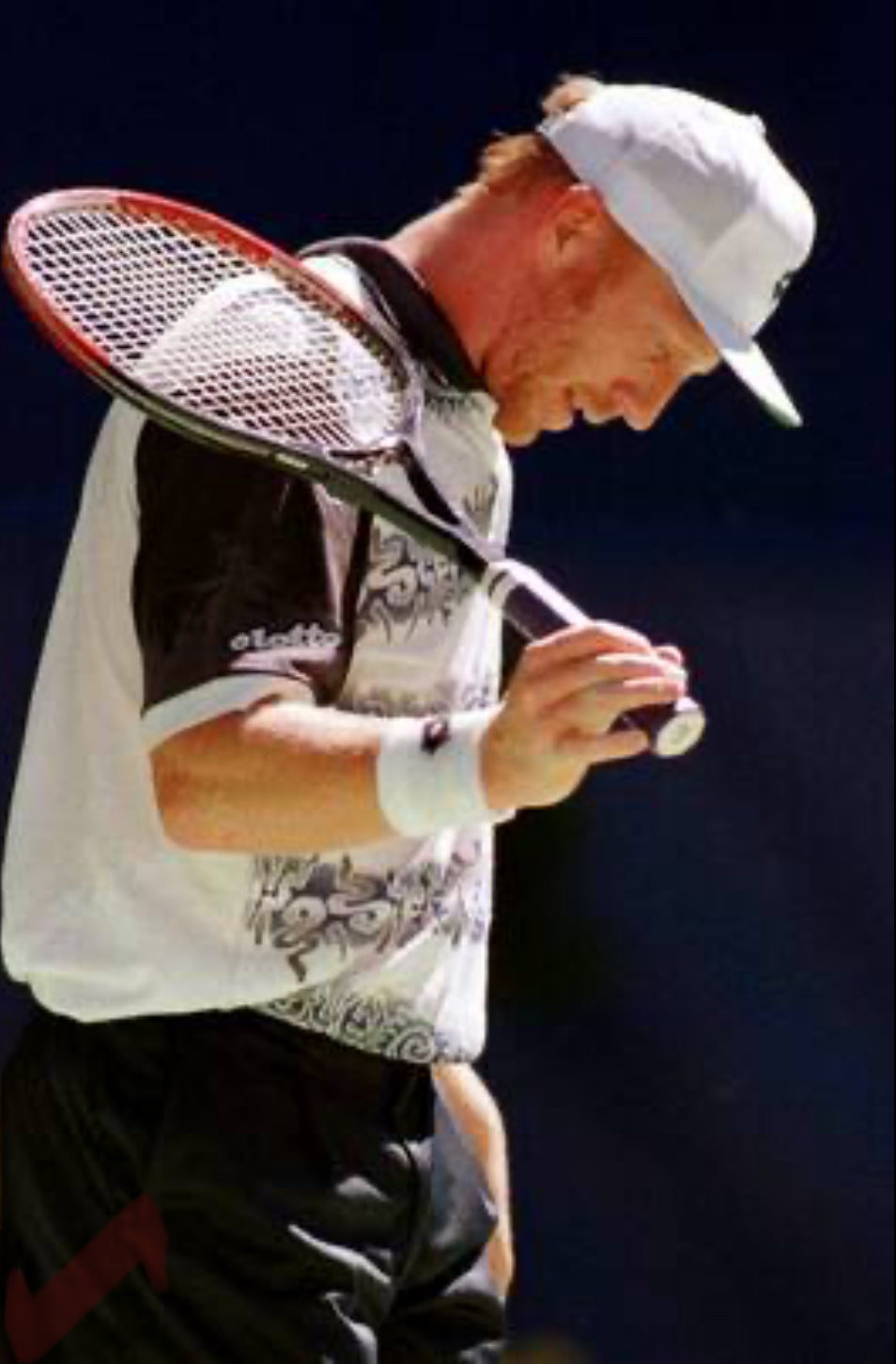 Boris Becker original getragen & signiertes Poloshirt und Schläger Tennis