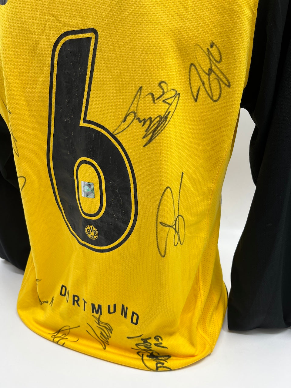 BVB jersey 2007/2008 team signed Borussia Dortmund COA Nike S