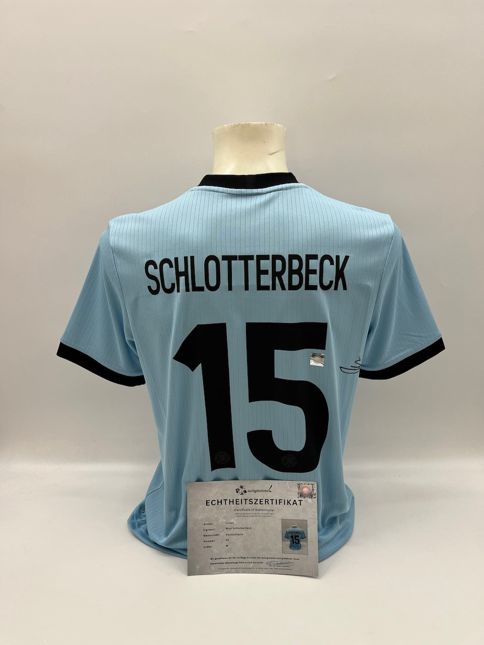 DFB Trikot Nico Schlotterbeck signiert Autogramm Adidas COA M