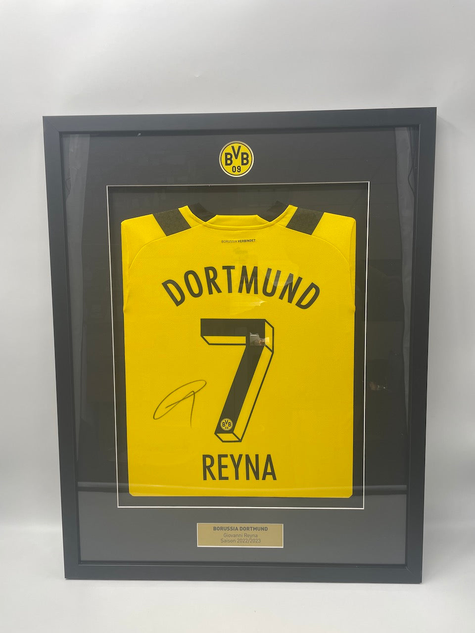 Borussia Dortmund Trikot Giovanni Reyna signed as part of Puma BVB