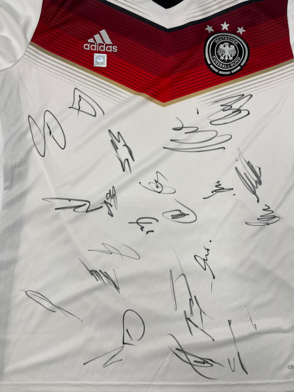 Deutschland Trikot WM 2014 Teamsigniert Autogramm DFB Weltmeister Adidas L