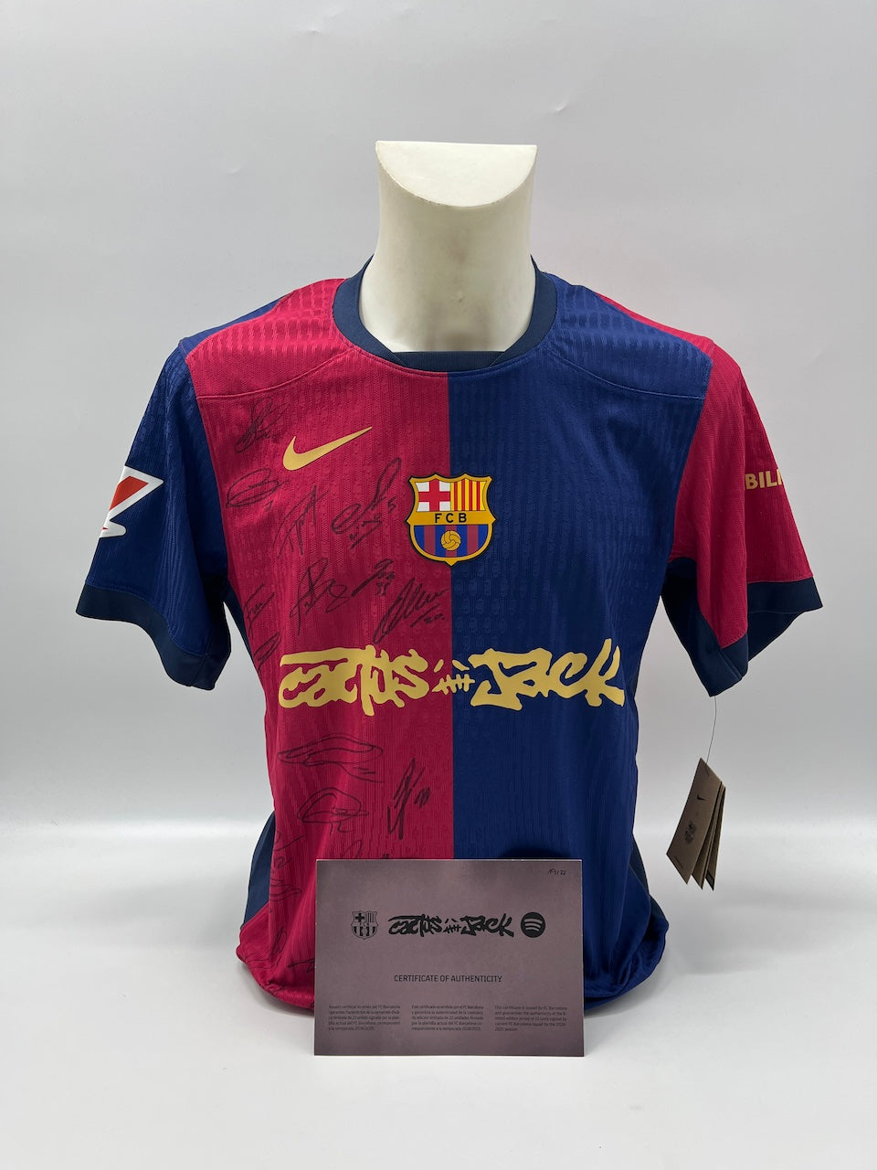 FC Barcelona x Travis Scott Trikot 24/25 Teamsigniert limitiert 19