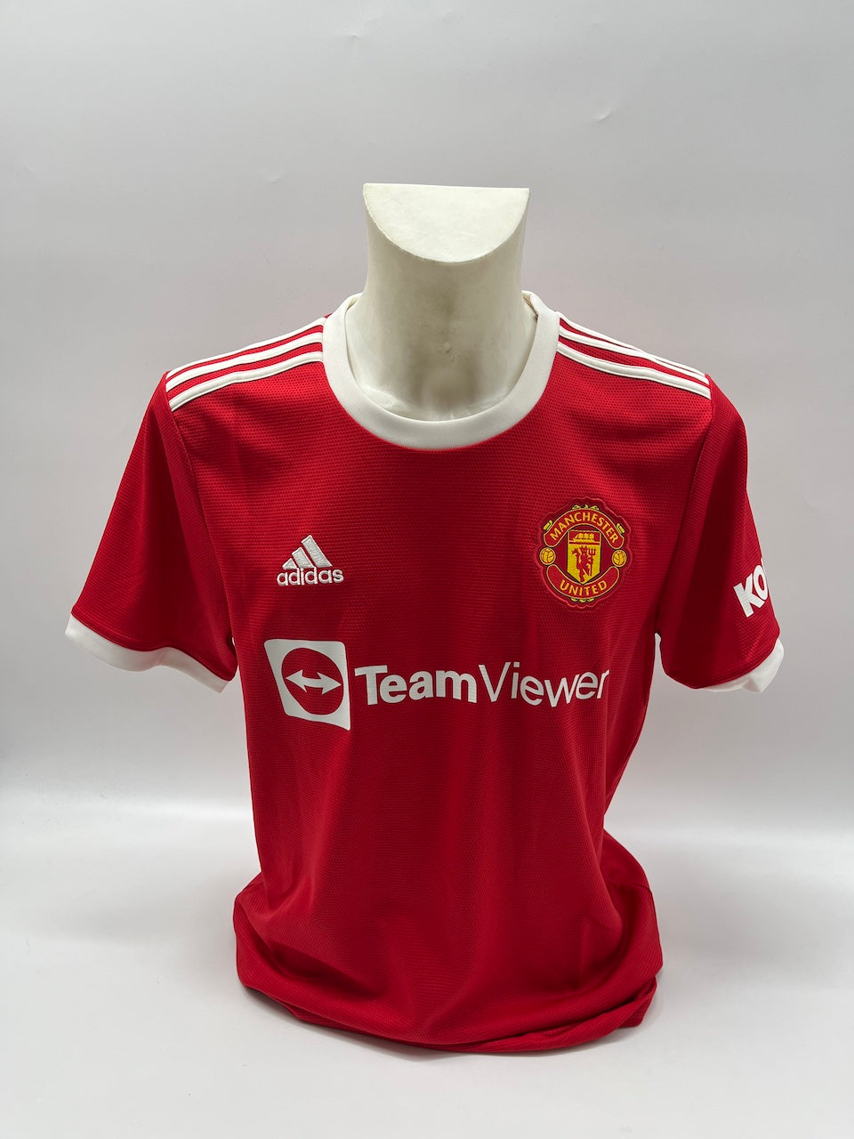 Manchester United Trikot Alejandro Garnacho signiert Autogramm Adidas COA L