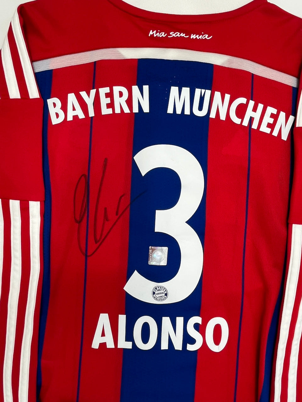Bayern München Trikot Xabi Alonso signiert im Rahmen COA Adidas 140