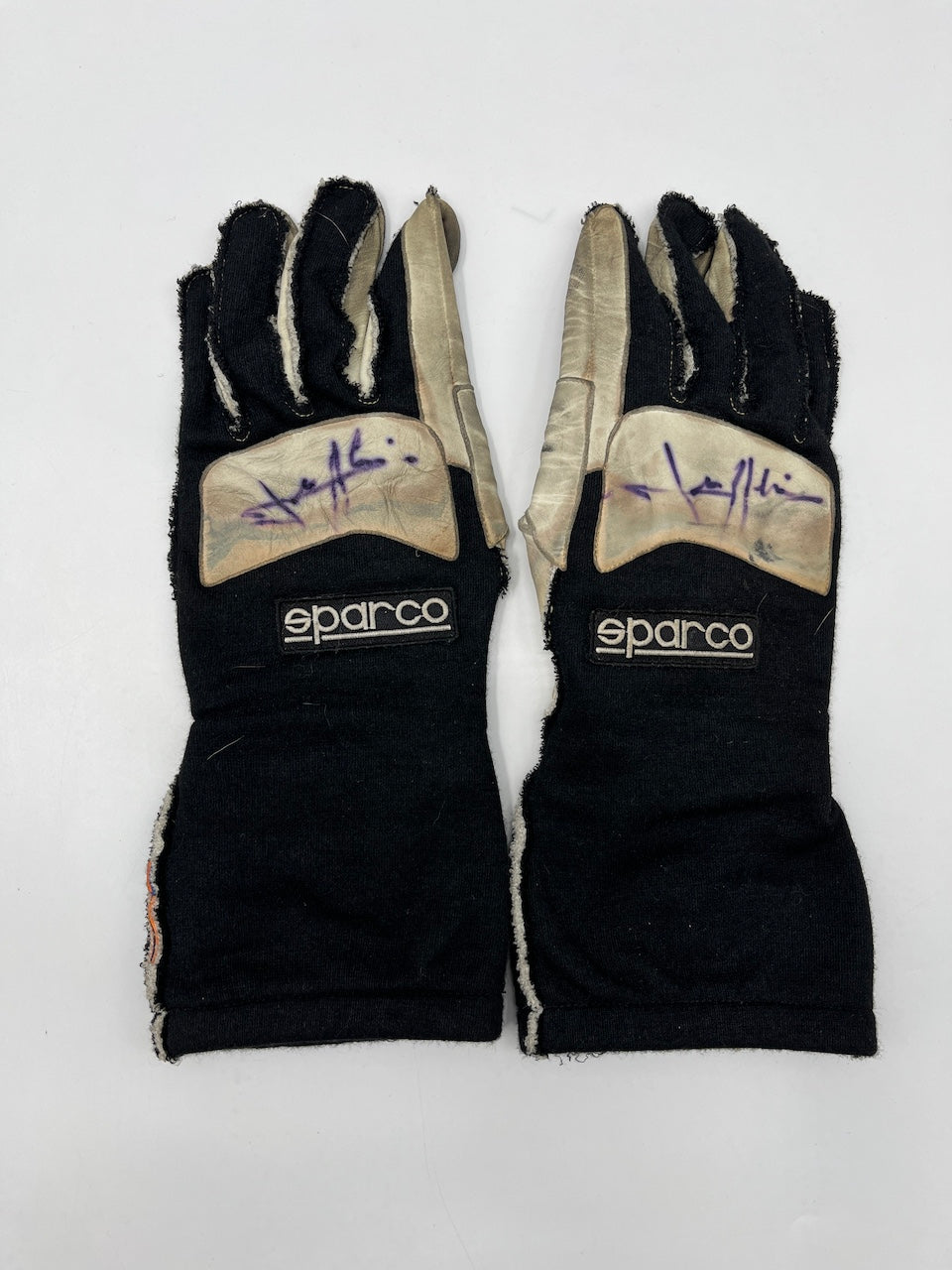 Jean Alesi original getragen & signierte Fahrerhandschuhe DTM