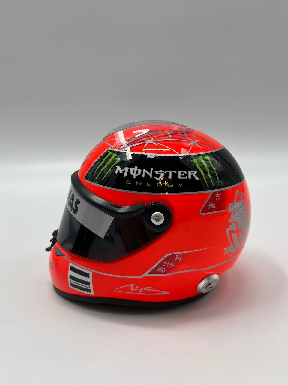 Michael Schumacher Formel 1 Helm Unterschrift und Echtheitszertifikat 1:2