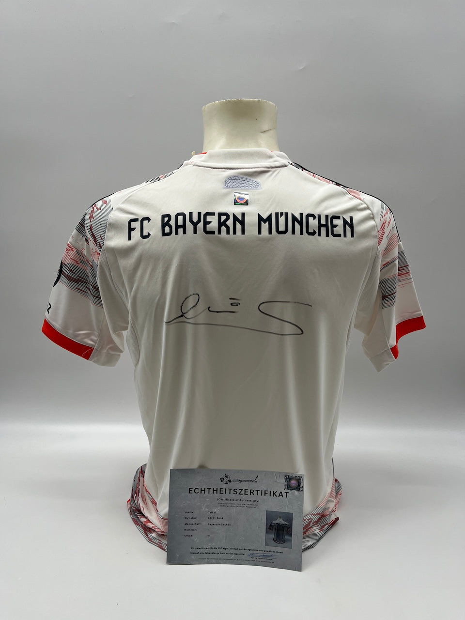 Bayern München Trikot Leroy Sane signiert Autogramm Adidas COA M