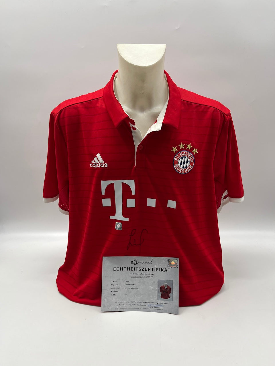Bayern München Trikot Franck Ribery signiert Autogramm Adidas COA 2XL