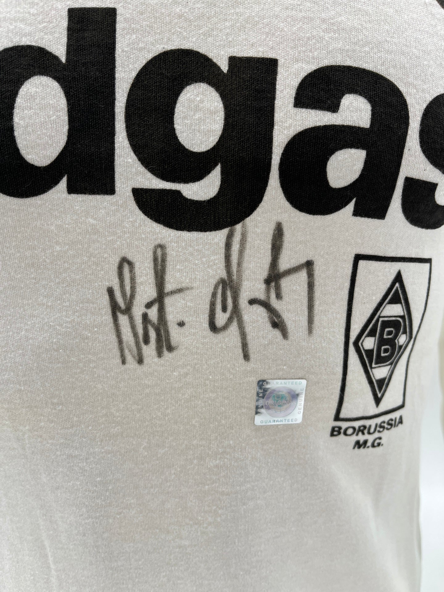 Repro Borussia Mönchengladbach Trikot Berti Vogts signiert Autogramm S