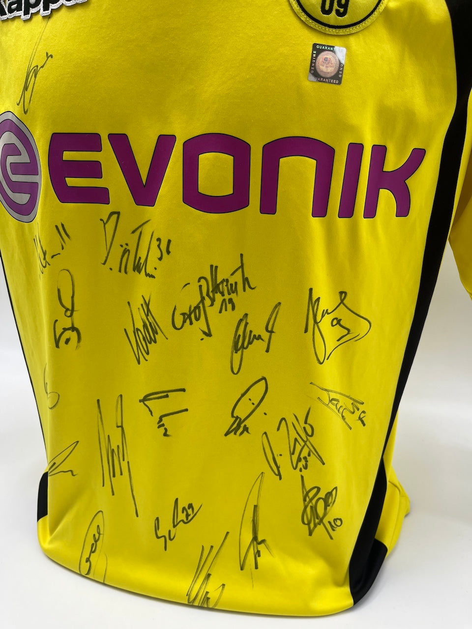 BVB Trikot 2009/2010 Teamsigniert Borussia Dortmund COA Kappa L