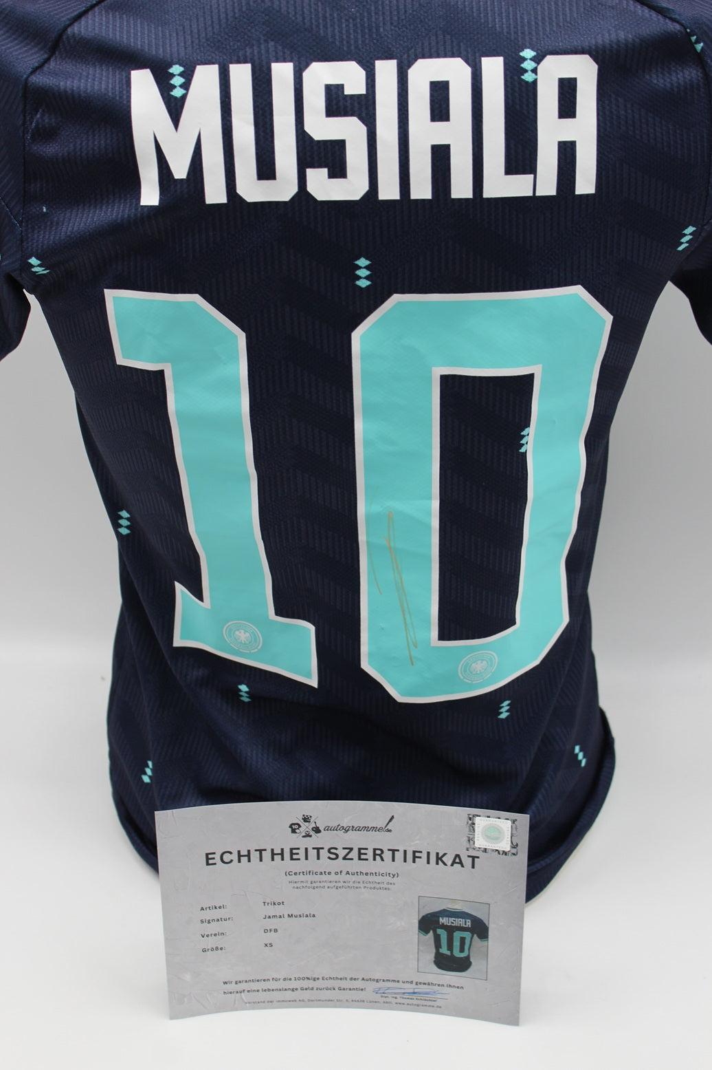 DFB Trikot Jamal Musiala signiert Autogramme Adidas COA neu XS 2026