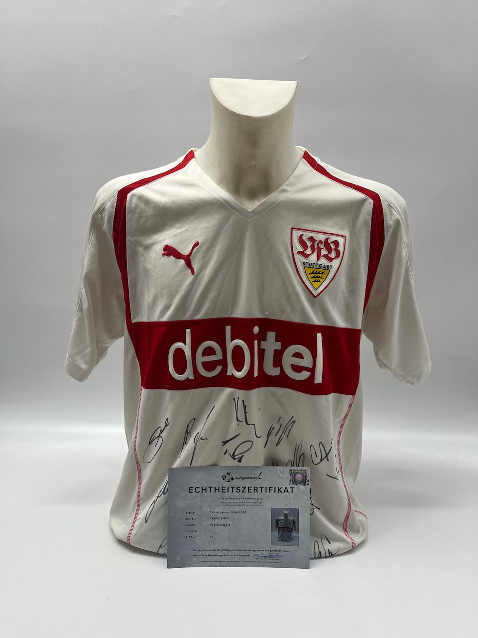 VFB Stuttgart Trikot 2004/2005 Teamsigniert VFB COA Puma XL