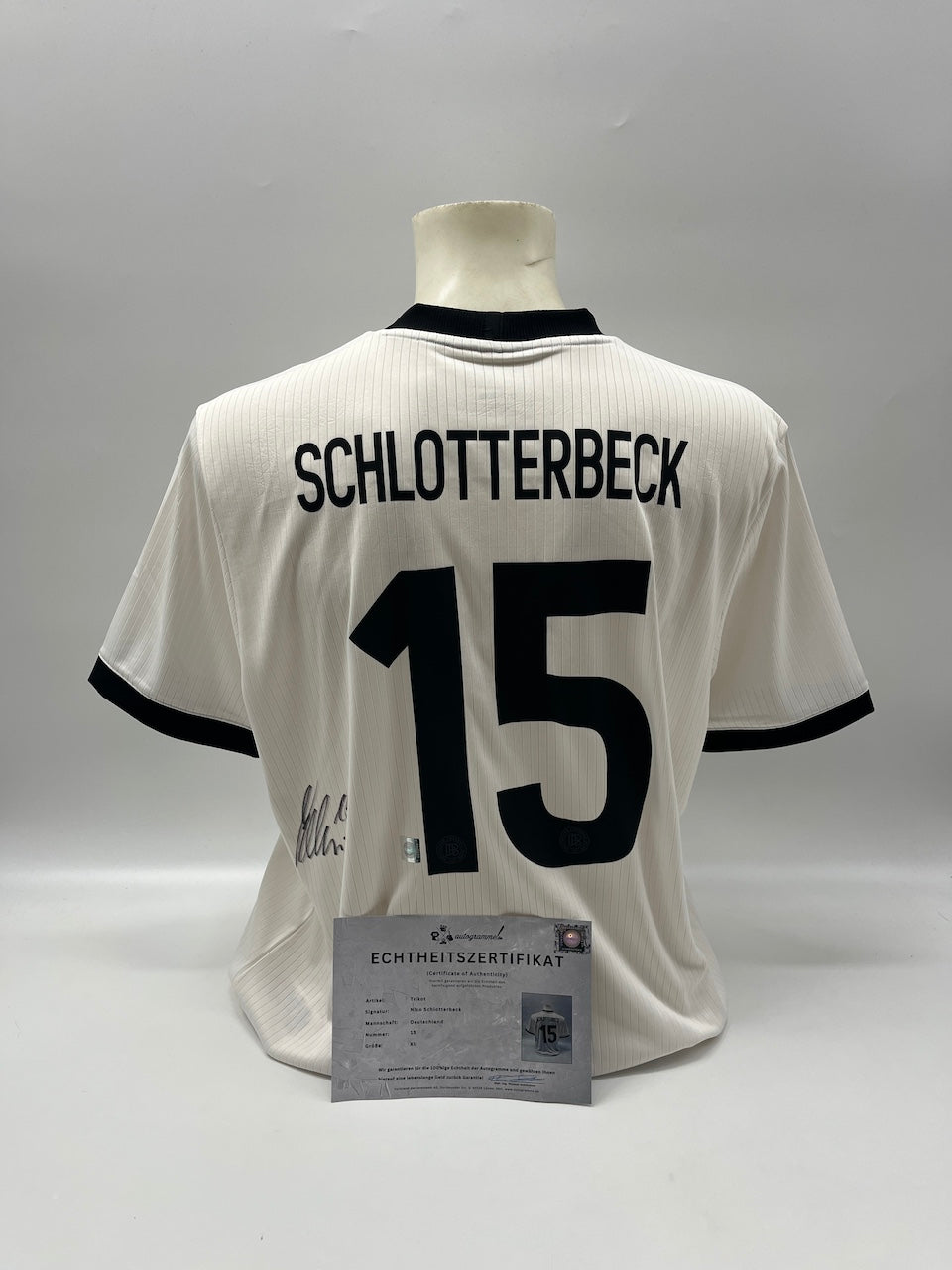 DFB Trikot Nico Schlotterbeck signiert Autogramm Adidas COA XL