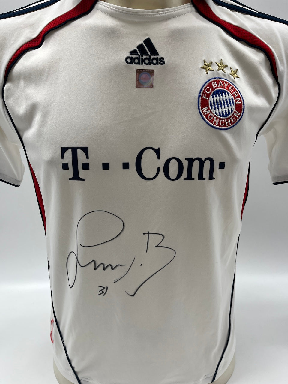 Bayern München Trikot Bastian Schweinsteiger signiert im Rahmen COA Adidas 152