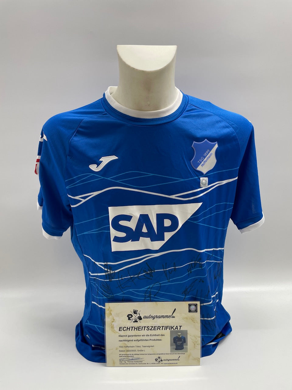 TSG Hoffenheim jersey 2022/2023 team signed autograph Bundesliga Joma TSG L