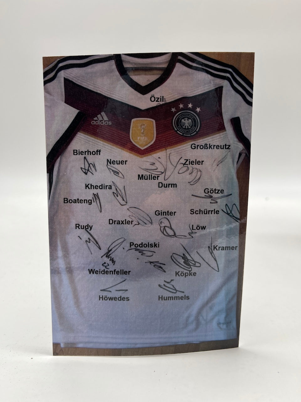 Deutschland Trikot WM 2014 Teamsigniert Autogramm DFB Weltmeister Adidas L