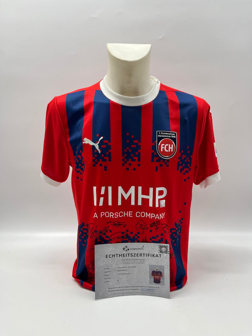 FC Heidenheim Trikot 2024/2025 Teamsigniert COA Nike neu M