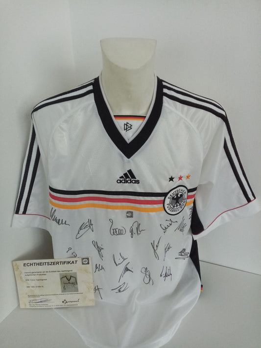 Deutschland Trikot WM 1998 Teamsigniert COA Autogramm Fußball DFB Adidas XL