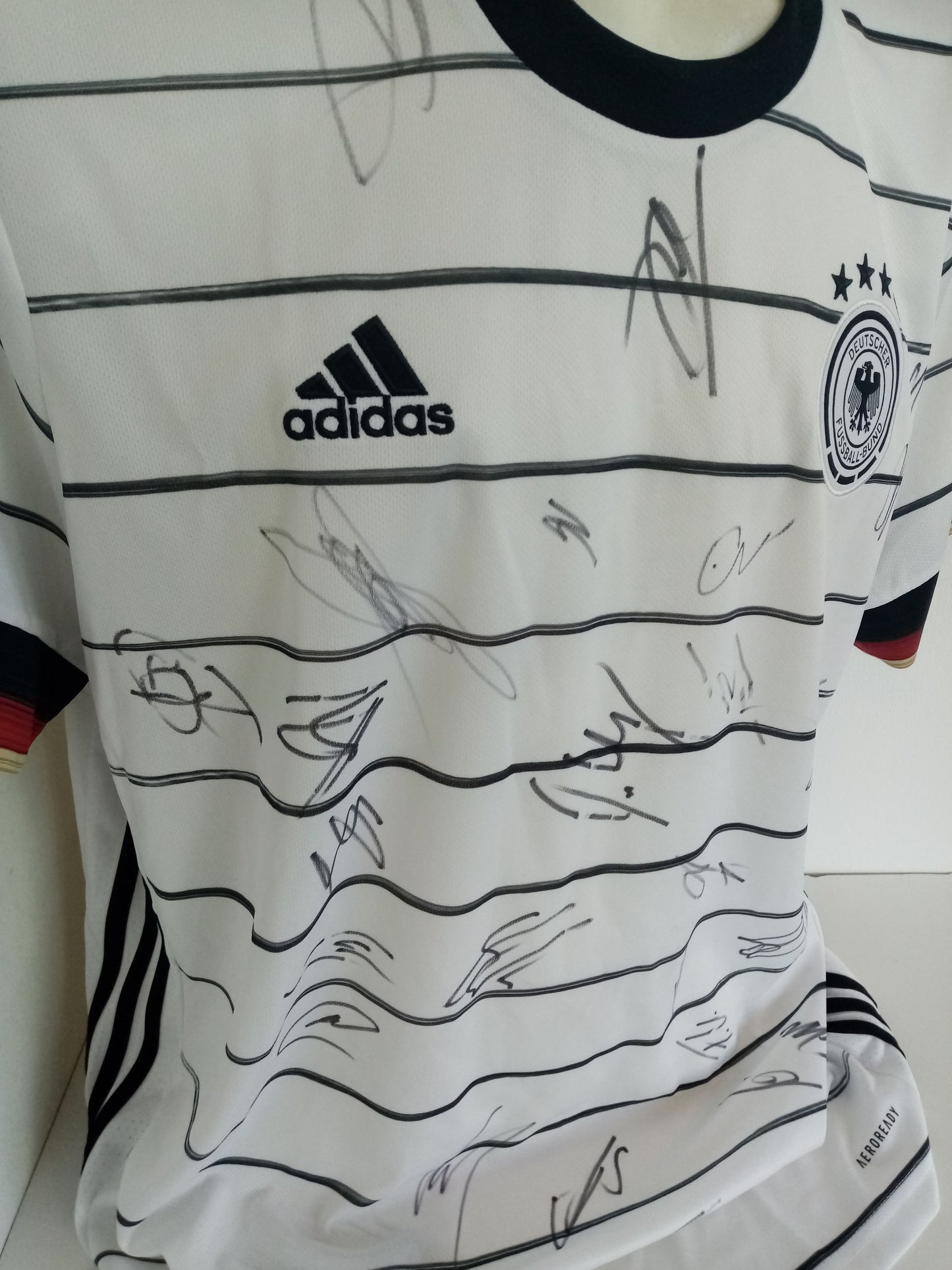 Deutschland Trikot EM 2020/2021 Teamsigniert DFB Fußball Autogramm Adidas COA XL
