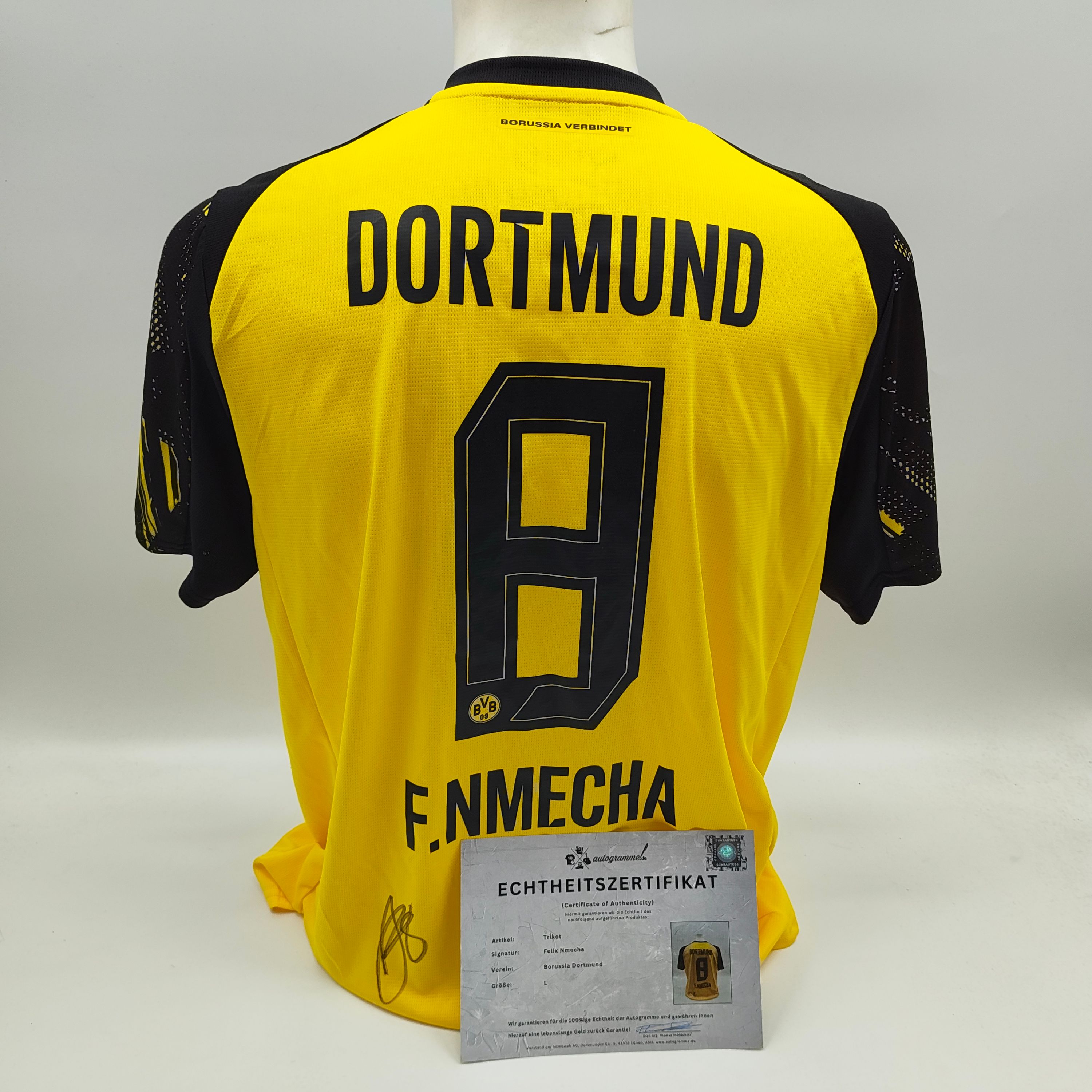 Borussia Dortmund Trikot Felix Nmecha signiert BVB Puma neu L
